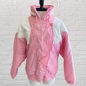 Authentic SERAC women's ski jacket in pink and white